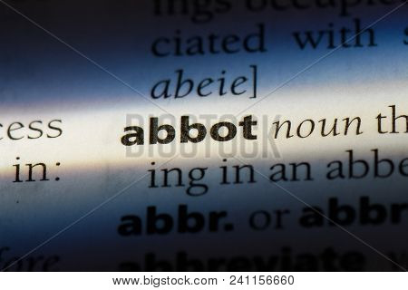Abbot Word In A Dictionary. Abbot Concept.