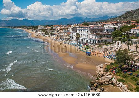 Beautiful View Of Sperlonga Sea Beach In Lazio, Italy