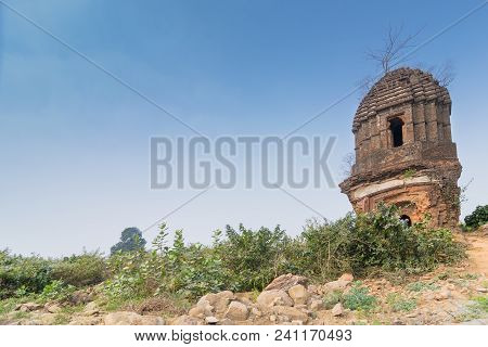 Garhpanchkot Garh With Blue Sky In The Background, Purulia - West Bengal, India. Garpanchkot Name Ev