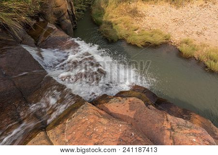 Waterfalls Of The Leba Mountain Range View From Above. Lubango.