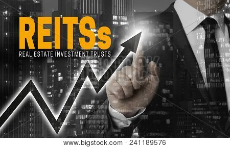 Reit's Concept Is Shown By Businessman