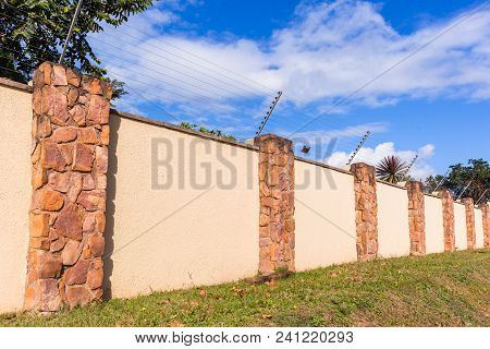 Electrified Fence Boundary Wall