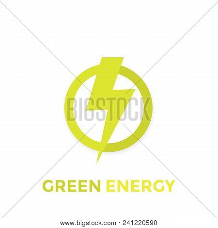 Green Energy Vector Logo, Icon, Eps 10 File, Easy To Edit