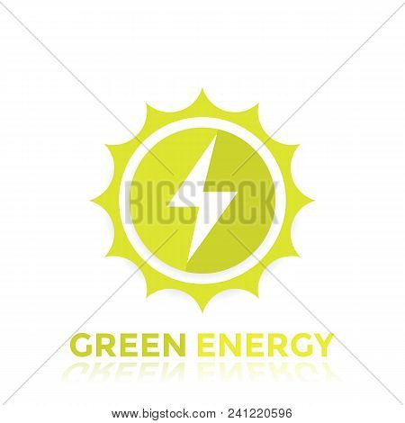 Green Energy Vector Logo Design, Eps 10 File, Easy To Edit