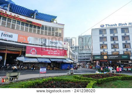 Dalat, Vietnam - May 2, 2018 :  Dalat Market, Famous Local Market In Dalat City, Vietnam