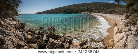 Cove Near Merag (island Cres, Croatia) On A Sunny Day In Spring