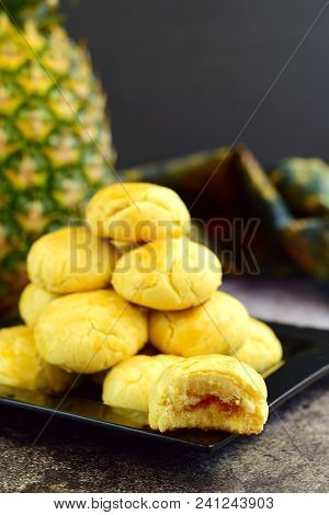 Nastar, Indonesian Pineapple Tart Cookies. Popular To Celebrate Eid Al Fitr