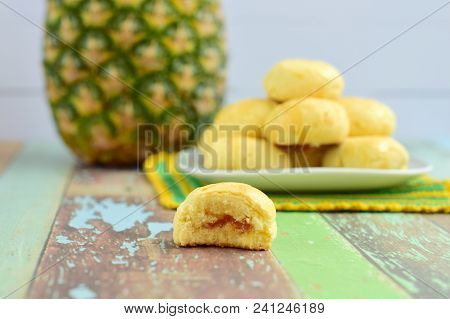 Nastar, Indonesian Pineapple Tart Cookies. Popular To Celebrate Eid Al Fitr
