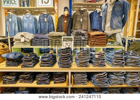 MILAN, ITALY - CIRCA NOVEMBER, 2017: inside Alcott store in Milan.