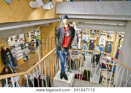 MILAN, ITALY - CIRCA NOVEMBER, 2017: inside Alcott store in Milan.