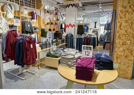 MILAN, ITALY - CIRCA NOVEMBER, 2017: inside Alcott store in Milan.