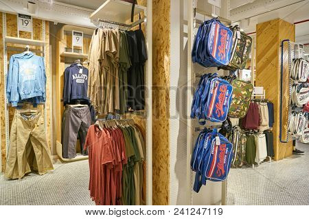 MILAN, ITALY - CIRCA NOVEMBER, 2017: inside Alcott store in Milan.