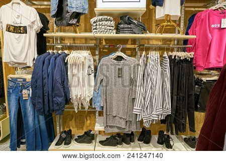MILAN, ITALY - CIRCA NOVEMBER, 2017: inside Alcott store in Milan.