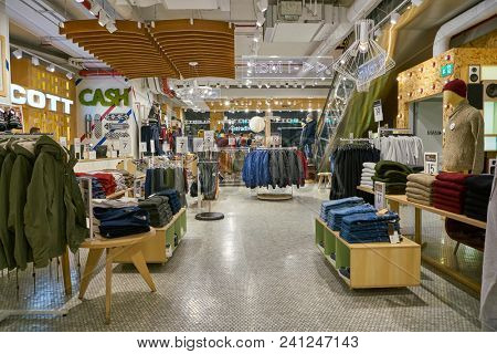 MILAN, ITALY - CIRCA NOVEMBER, 2017: inside Alcott store in Milan.