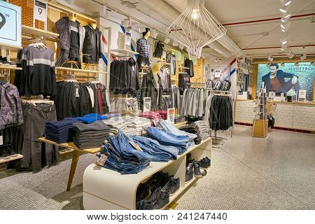 MILAN, ITALY - CIRCA NOVEMBER, 2017: inside Alcott store in Milan.