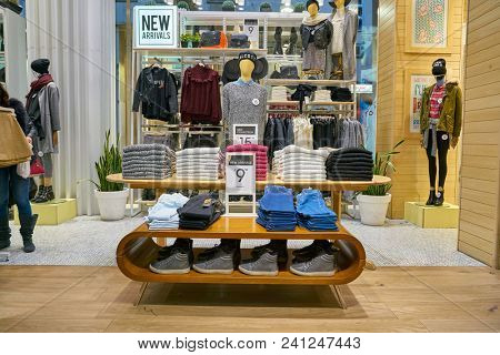 MILAN, ITALY - CIRCA NOVEMBER, 2017: inside Alcott store in Milan.