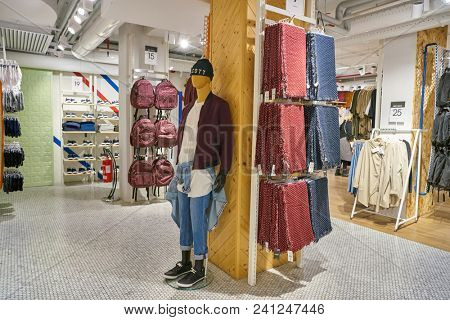 MILAN, ITALY - CIRCA NOVEMBER, 2017: inside Alcott store in Milan.