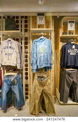 MILAN, ITALY - CIRCA NOVEMBER, 2017: inside Alcott store in Milan.