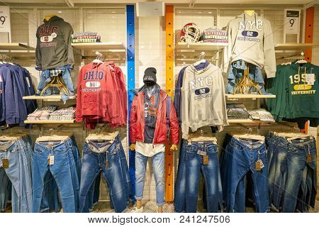 MILAN, ITALY - CIRCA NOVEMBER, 2017: inside Alcott store in Milan.