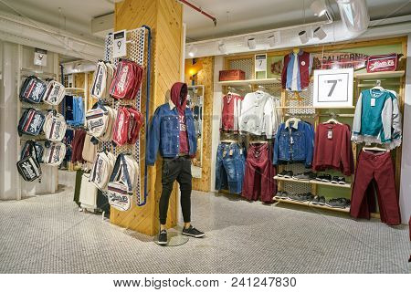 MILAN, ITALY - CIRCA NOVEMBER, 2017: inside Alcott store in Milan.