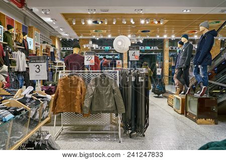 MILAN, ITALY - CIRCA NOVEMBER, 2017: inside Alcott store in Milan.