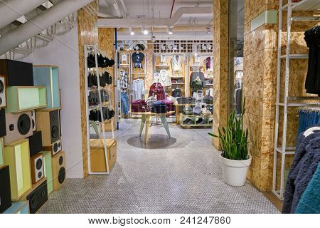 MILAN, ITALY - CIRCA NOVEMBER, 2017: inside Alcott store in Milan.