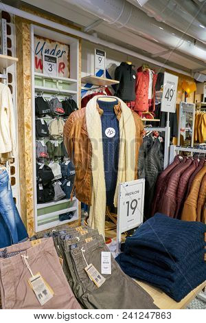 MILAN, ITALY - CIRCA NOVEMBER, 2017: inside Alcott store in Milan.