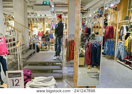 MILAN, ITALY - CIRCA NOVEMBER, 2017: inside Alcott store in Milan.