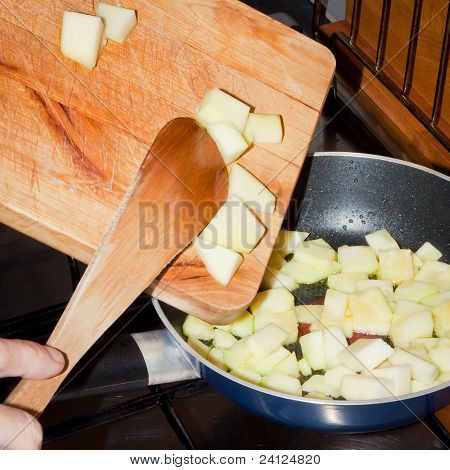 Stegning kartofler
