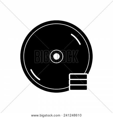 Cd Disc Vector Icon On White Background. Cd Disc Modern Icon For Graphic And Web Design. Cd Disc Ico