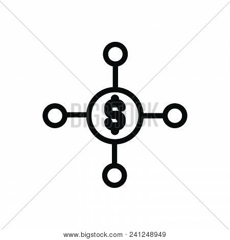 Income Source, Outlined Symbol Of Finance Source