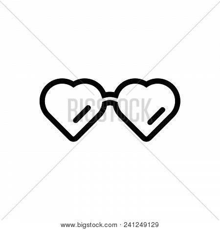 Heart Sun Glasses Icon. Heart Sun Glasses Icon Vector Eps. Heart Sun Glasses Icon Image Jpg