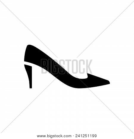 Heel Vector Icon On White Background. Heel Modern Icon For Graphic And Web Design. Heel Icon Sign Fo