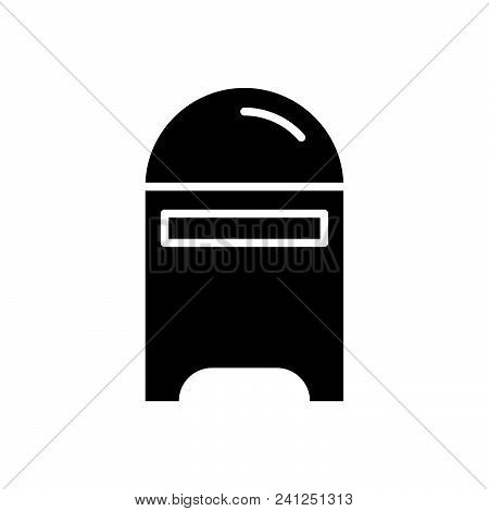Mail Box Vector Icon On White Background. Mail Box Modern Icon For Graphic And Web Design. Mail Box 