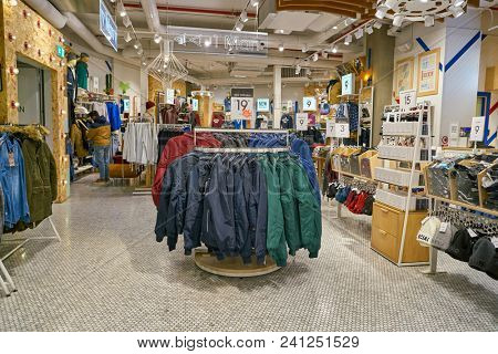 MILAN, ITALY - CIRCA NOVEMBER, 2017: inside Alcott store in Milan.