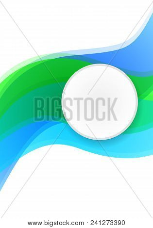 Abstract Line Flyer, Vector Art Illustration Background.