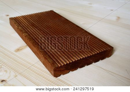 Terrace Panel Made From Massaranduba Wood.