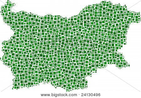 Kort over Bulgarien