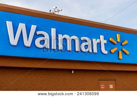 Hobart - Circa May 2018: Walmart Retail Location. Walmart Is An American Multinational Retail Corpor