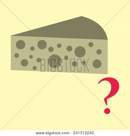 Cheese Vector Icon. Flat Symbol For Web. Logo Illustration.