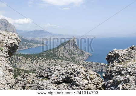 Crimean Mountains Karaul-oba, Cape Kapchik. Black Sea Coast