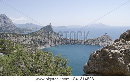 Crimean Mountains Karaul-oba, Cape Kapchik. Black Sea Coast