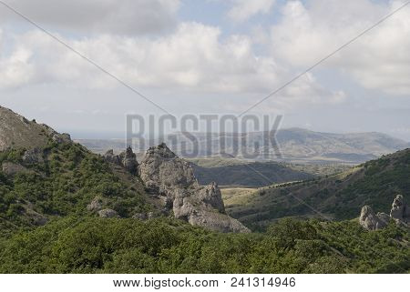 Crimean Mountains Near The Village Of Novyi Svit