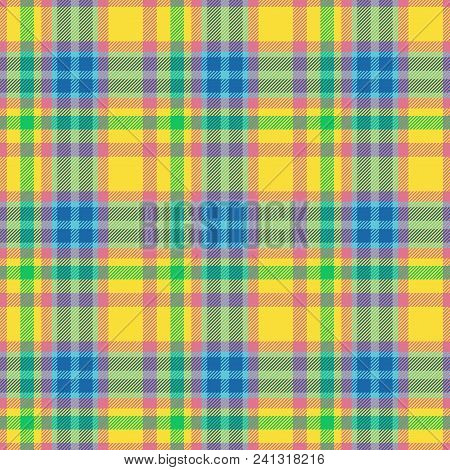 Tartan Seamless Trendy Retro Clothing Textile Design Pattern
