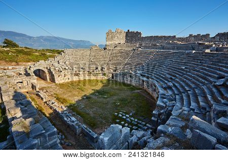 Ancient Lycian Capital Xanthos In Patara, Antalya, Turkey