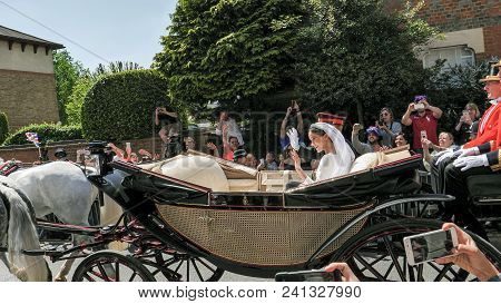 Prince Harry, Duke Of Sussex And Meghan, Duchess Of Sussex Leave Windsor Castle