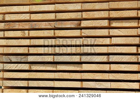 Stack Of New Wooden Studs