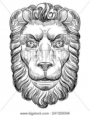 Hand Drawing Lion-2
