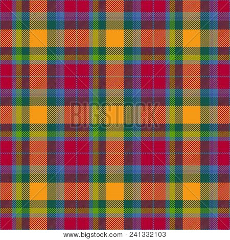 Seamless Tartan Checked Checker Trendy Cool Background Pattern