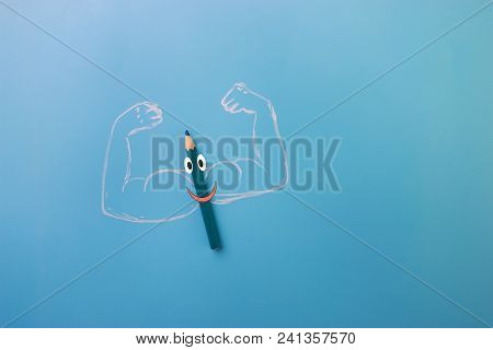 Color Pencil With Musceles